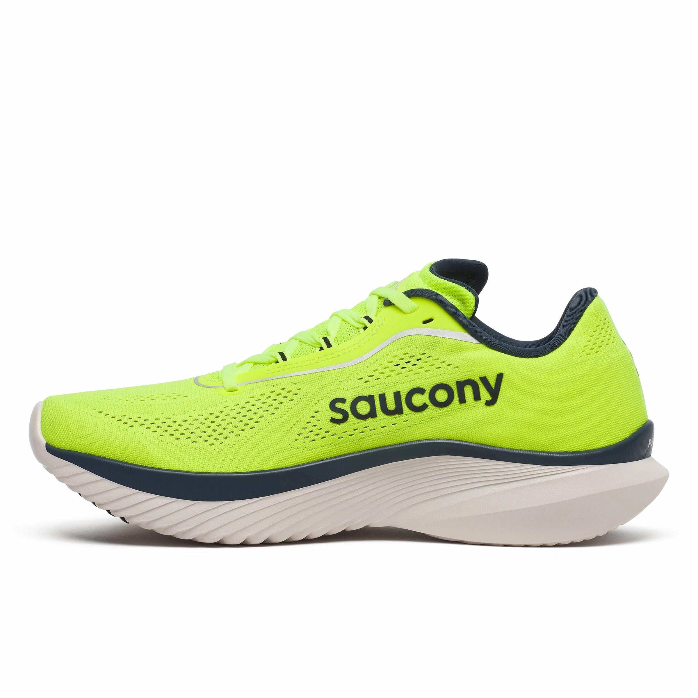 Flex Performance Saucony Kinvara 15 Men's Running Shoes Citron/Navy AW24