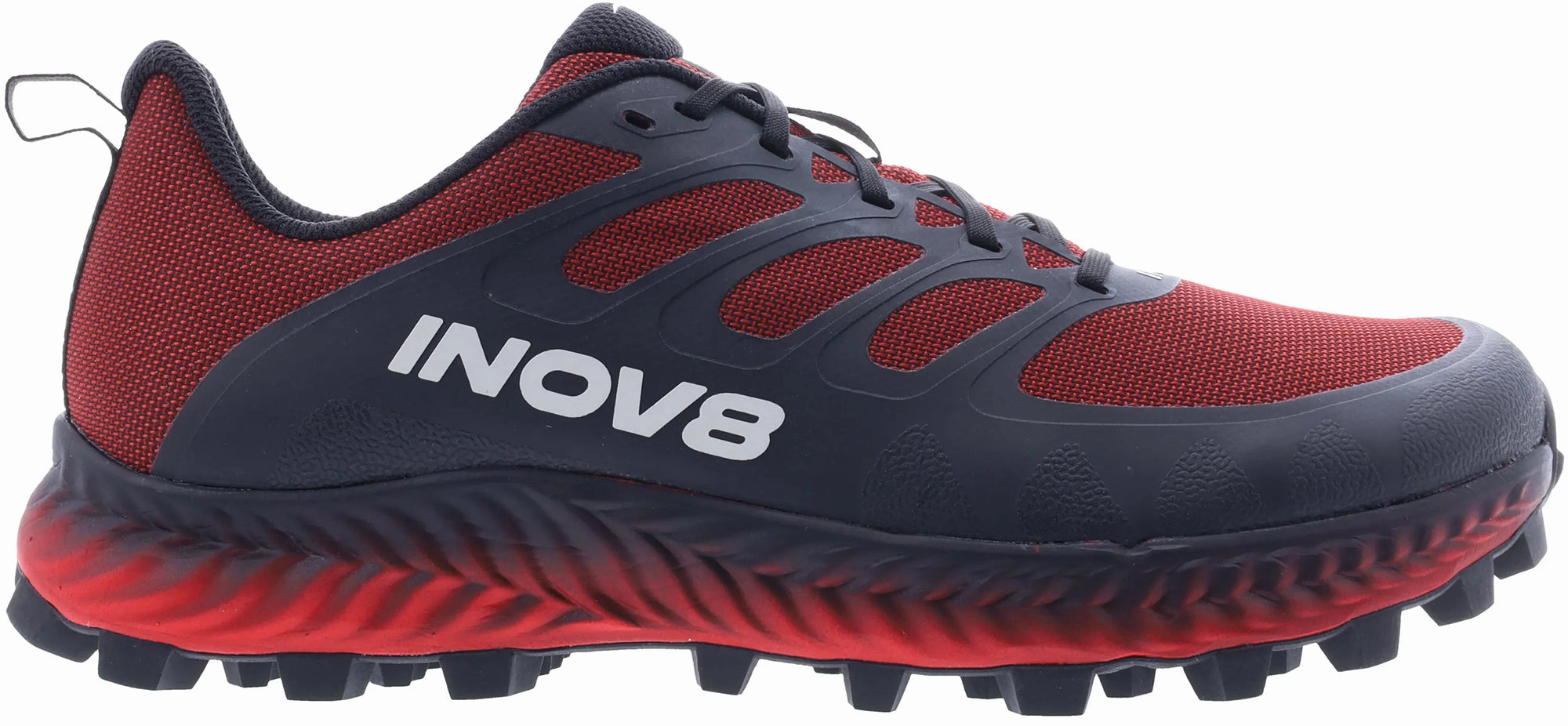 Contoured Footbed Shape cross - country running footwear Inov8 MudTalon Mens Trail Running Shoes - Red