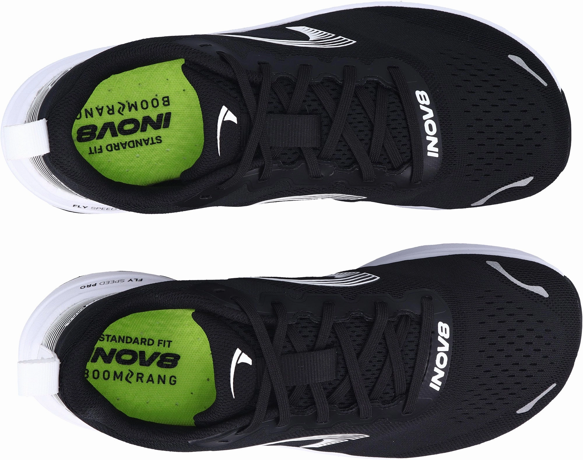 Arch Comfort Convenient feature Inov8 RoadFly Max WIDE FIT Mens Running Shoes - Black