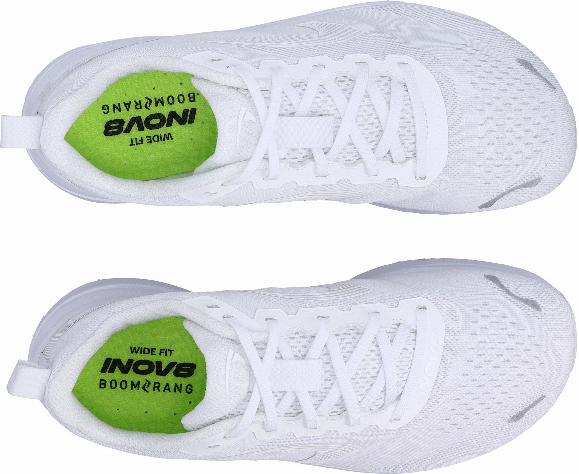 padded - tongue - softness shoes Air Circulation Inov8 RoadFly Max WIDE FIT Womens Running Shoes - White