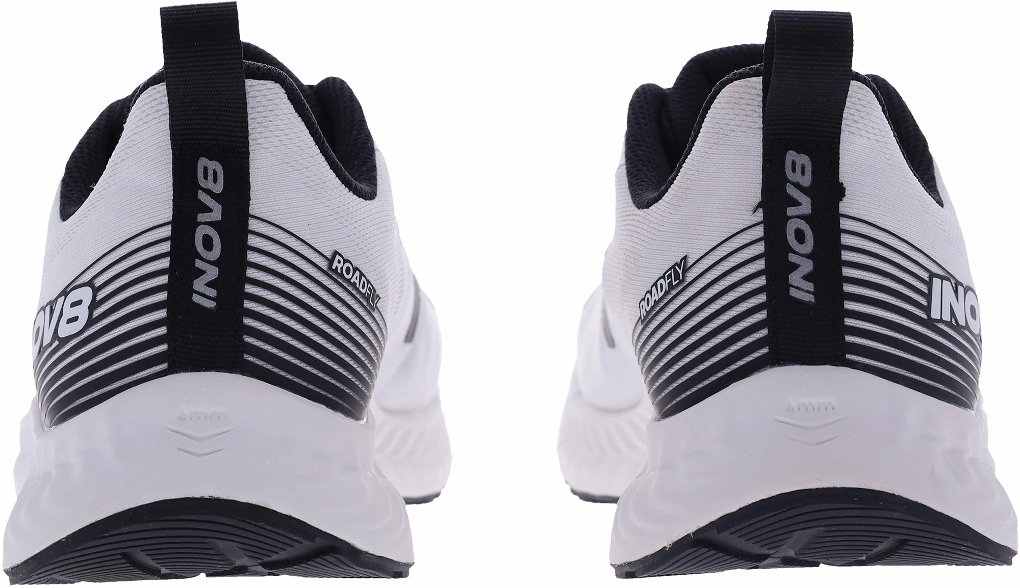 Mono Sock Liner Ergonomic Contoured Footbed Inov8 RoadFly WIDE FIT Mens Running Shoes - White