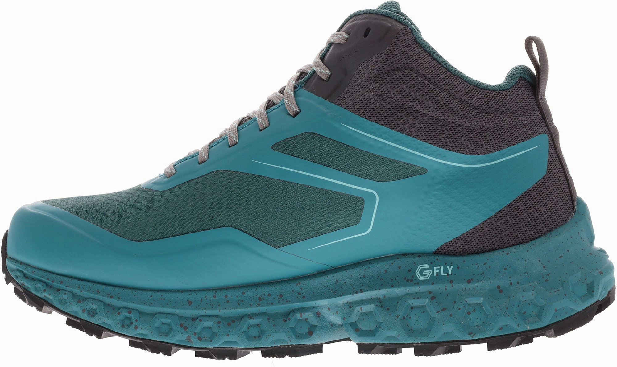 Inov8 RocFly G 390 GORE-TEX Womens Walking Boots - Green Padded collar Deep Tread