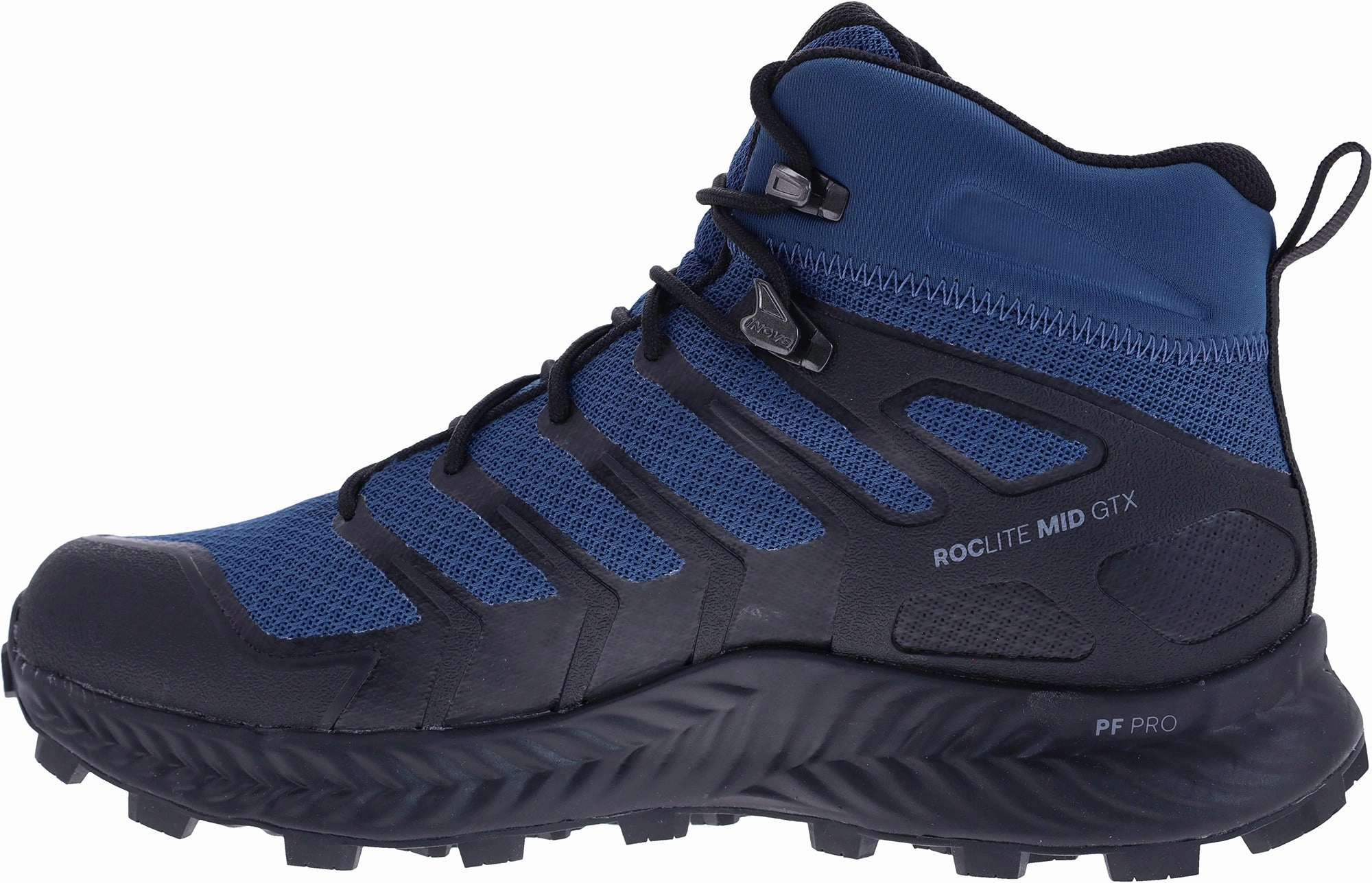Ultra Responsive action - themed running wear Inov8 Roclite Mid GORE-TEX WIDE FIT Mens Walking Boots - Blue