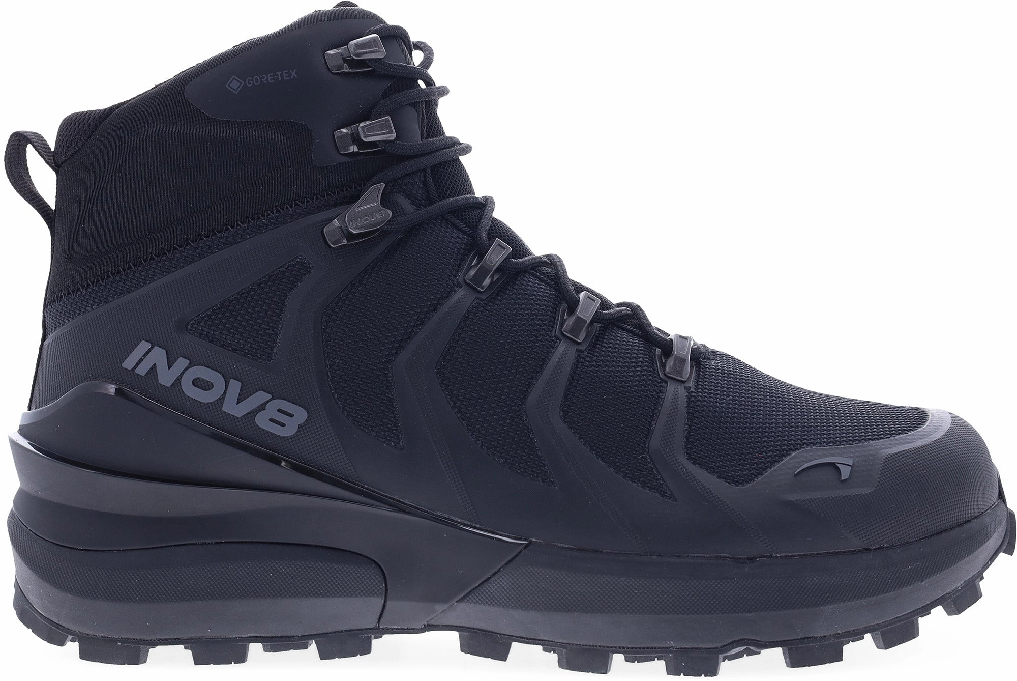 Smooth Insole Inov8 Roclite Pro Mid GORE-TEX WIDE FIT Mens Walking Boots - Black