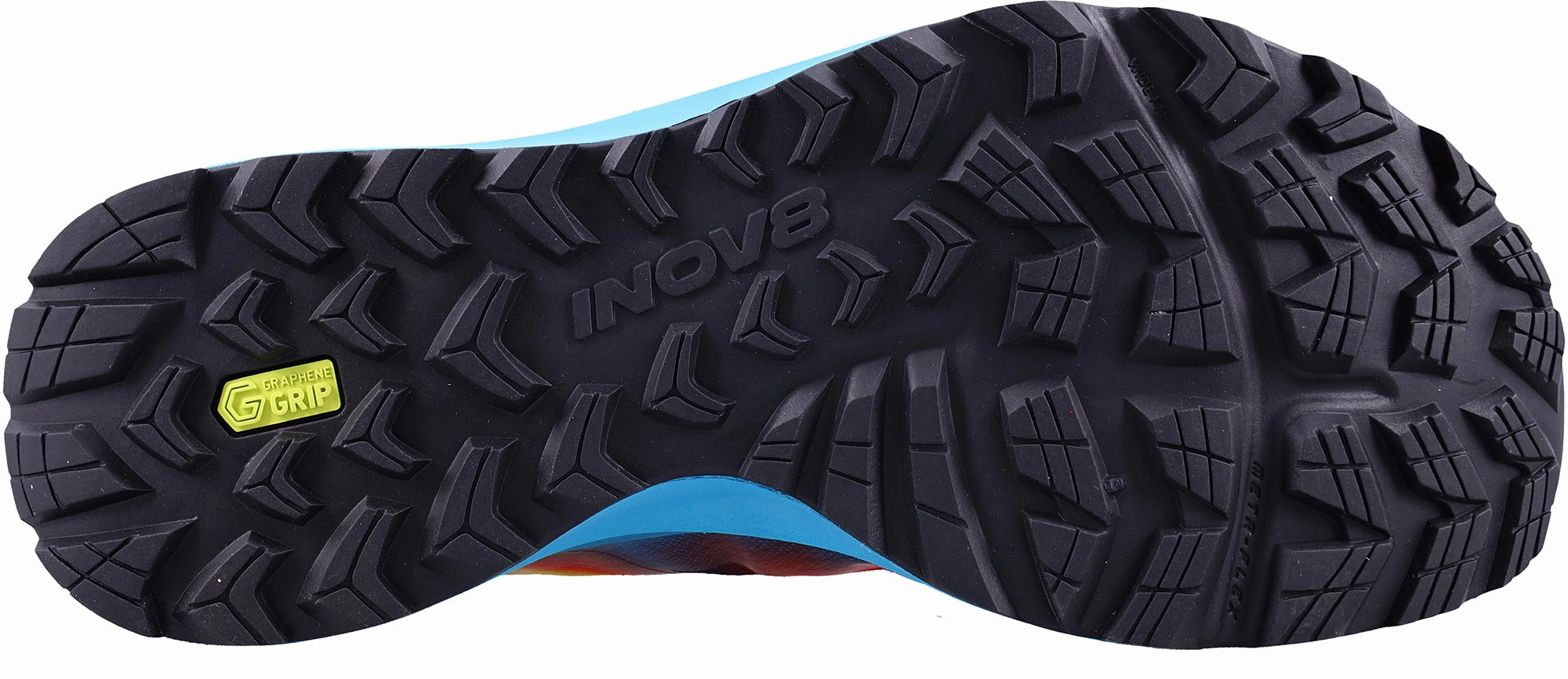 Inov8 TrailFly Max WIDE FIT Mens Trail Running Shoes - Blue Heavy - Duty Sole Energy Core
