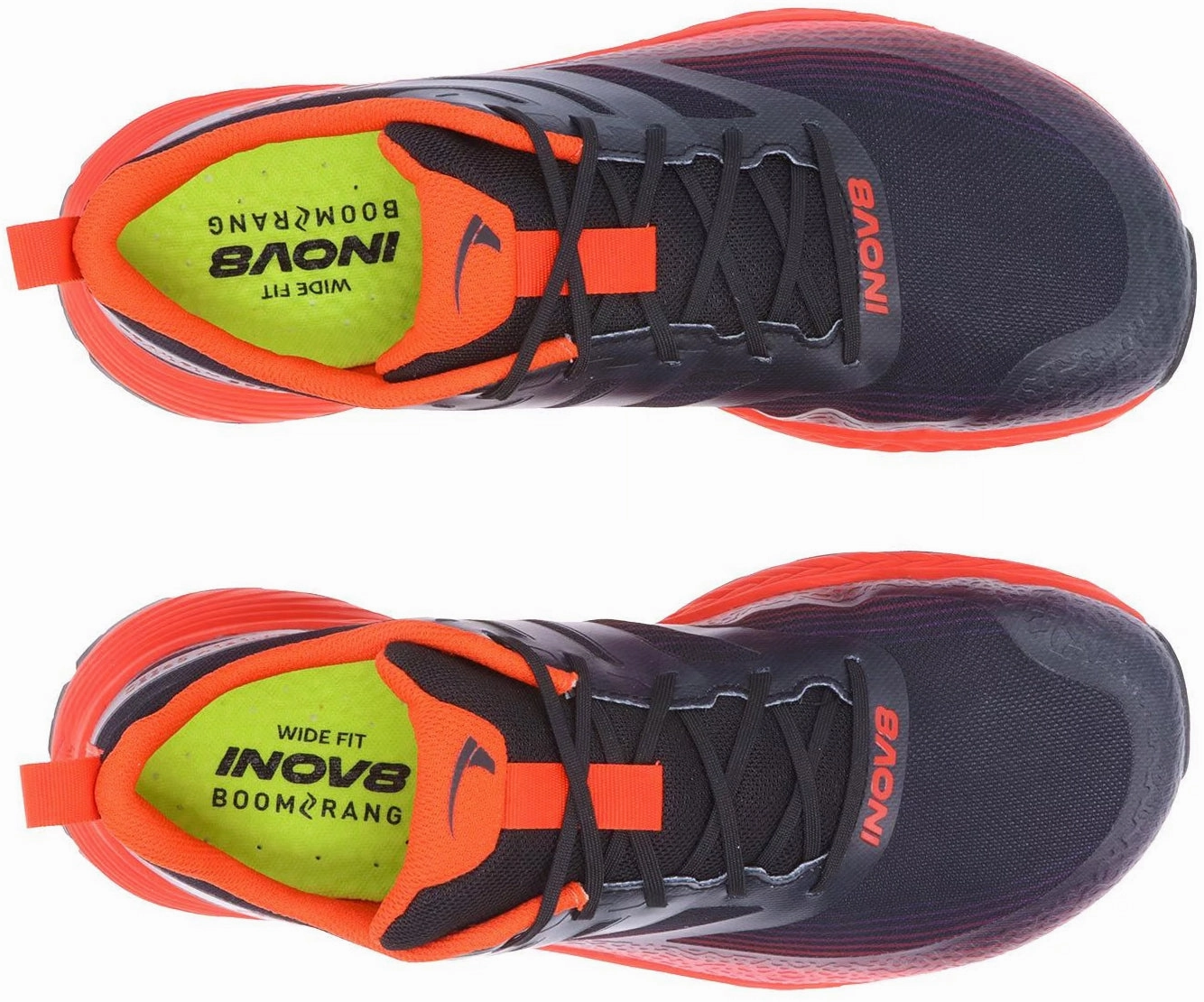 high - arch shoe support military - style shoes Inov8 TrailFly Speed WIDE FIT Mens Trail Running Shoes - Black