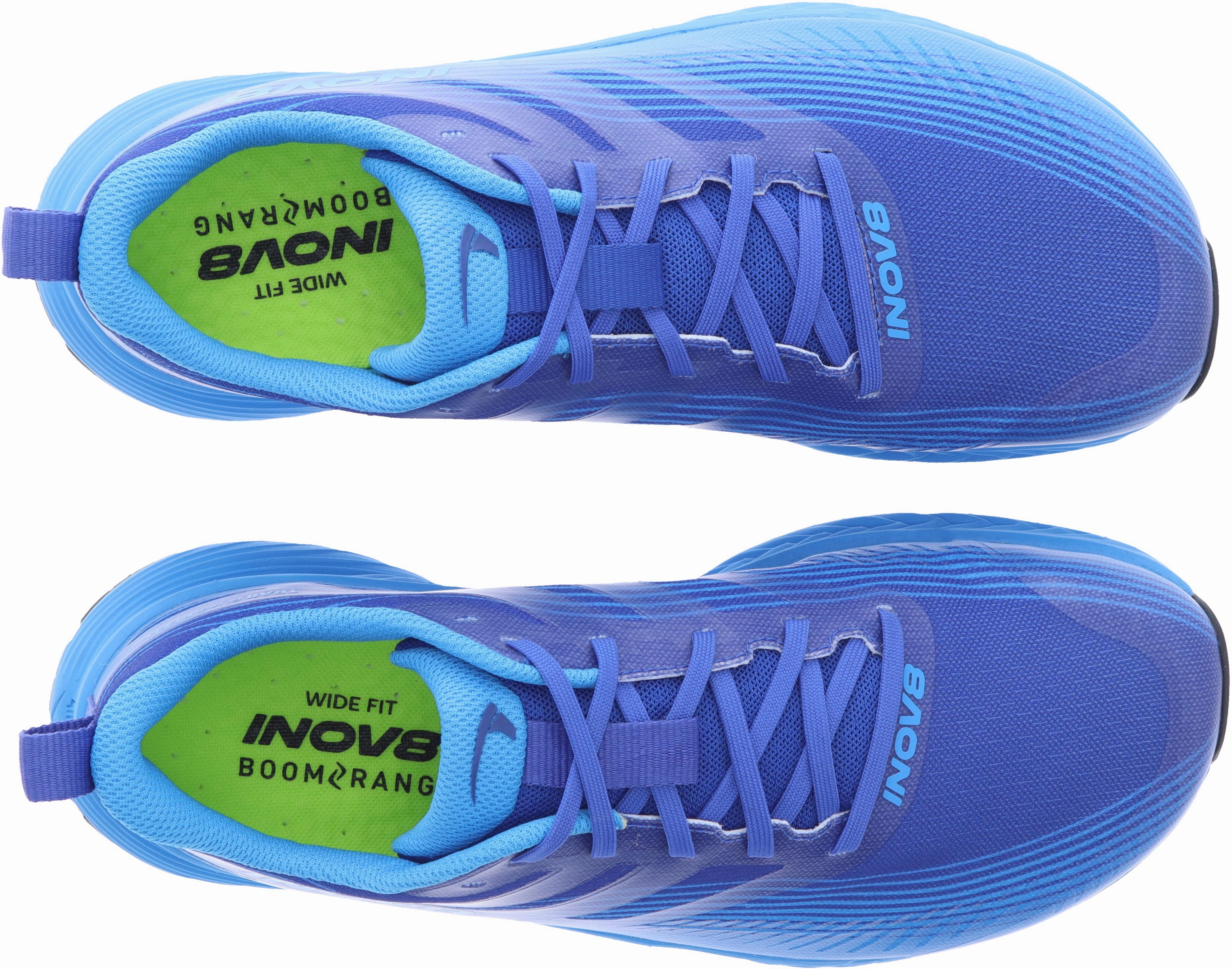 elevated - heel shoes Inov8 TrailFly Speed WIDE FIT Mens Trail Running Shoes - Blue