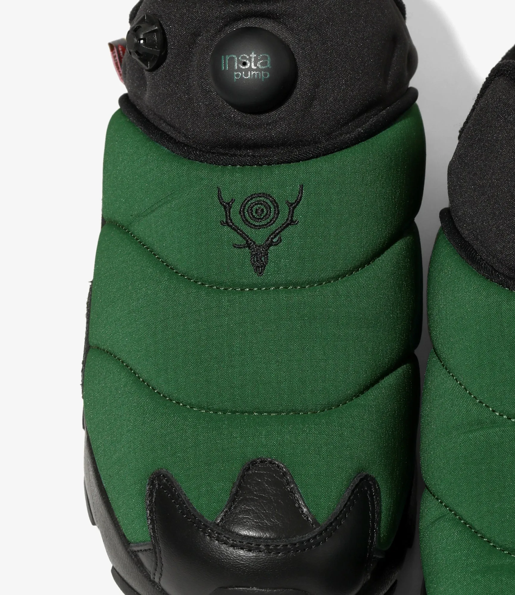 Reinforced seams add durability without extra bulk Flexibility Instapump Fury Mule ?C?Green/Black
