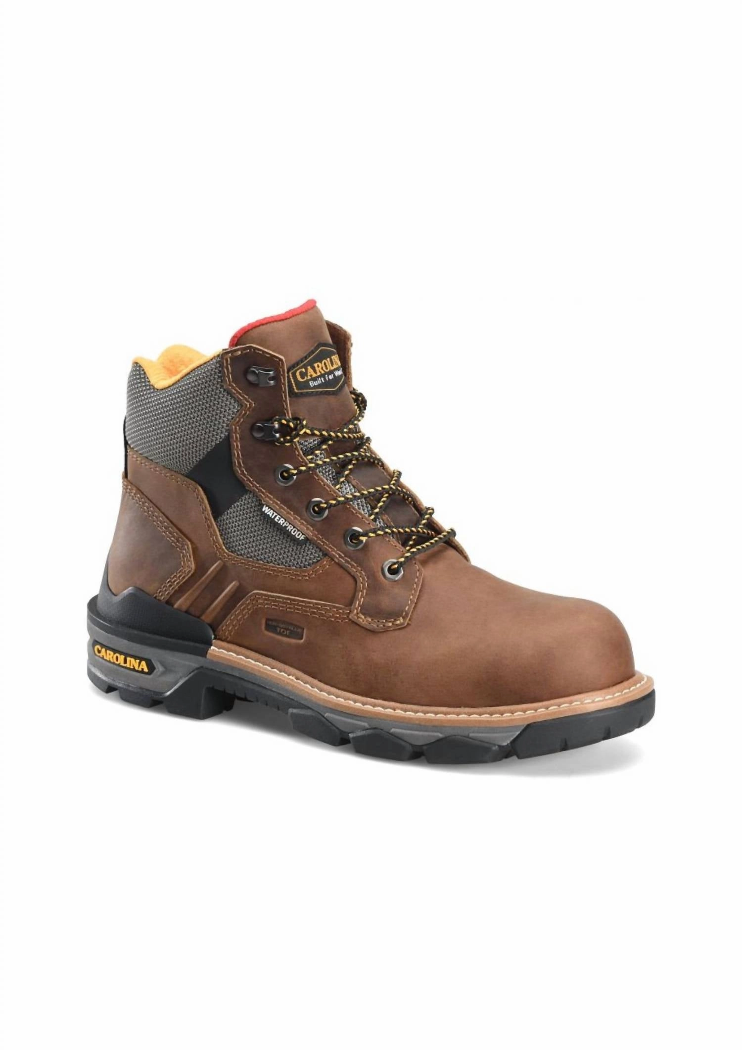 Men's Cancellor 6" Waterproof Work Boots In Brown High-performance