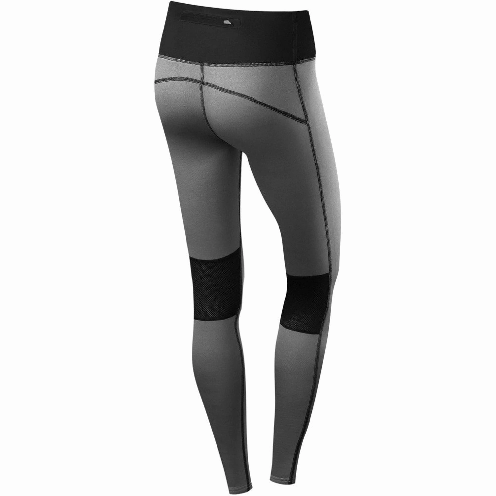 TCA SuperThermal Performance Womens Long Running Tights - Grey Lightweight Fit
