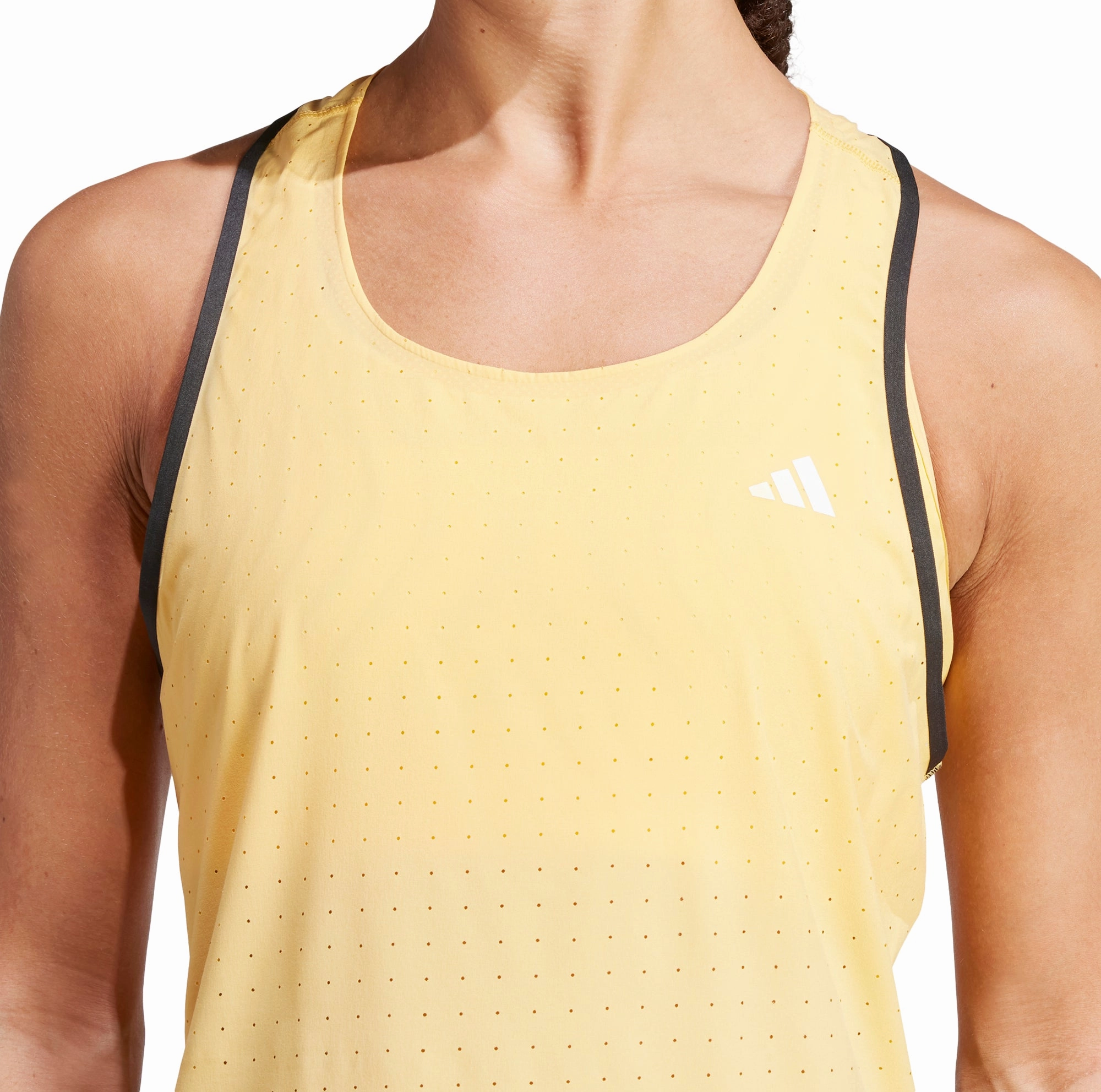Eco Friendly Material adidas Adizero Womens Running Vest Tank Top - Yellow