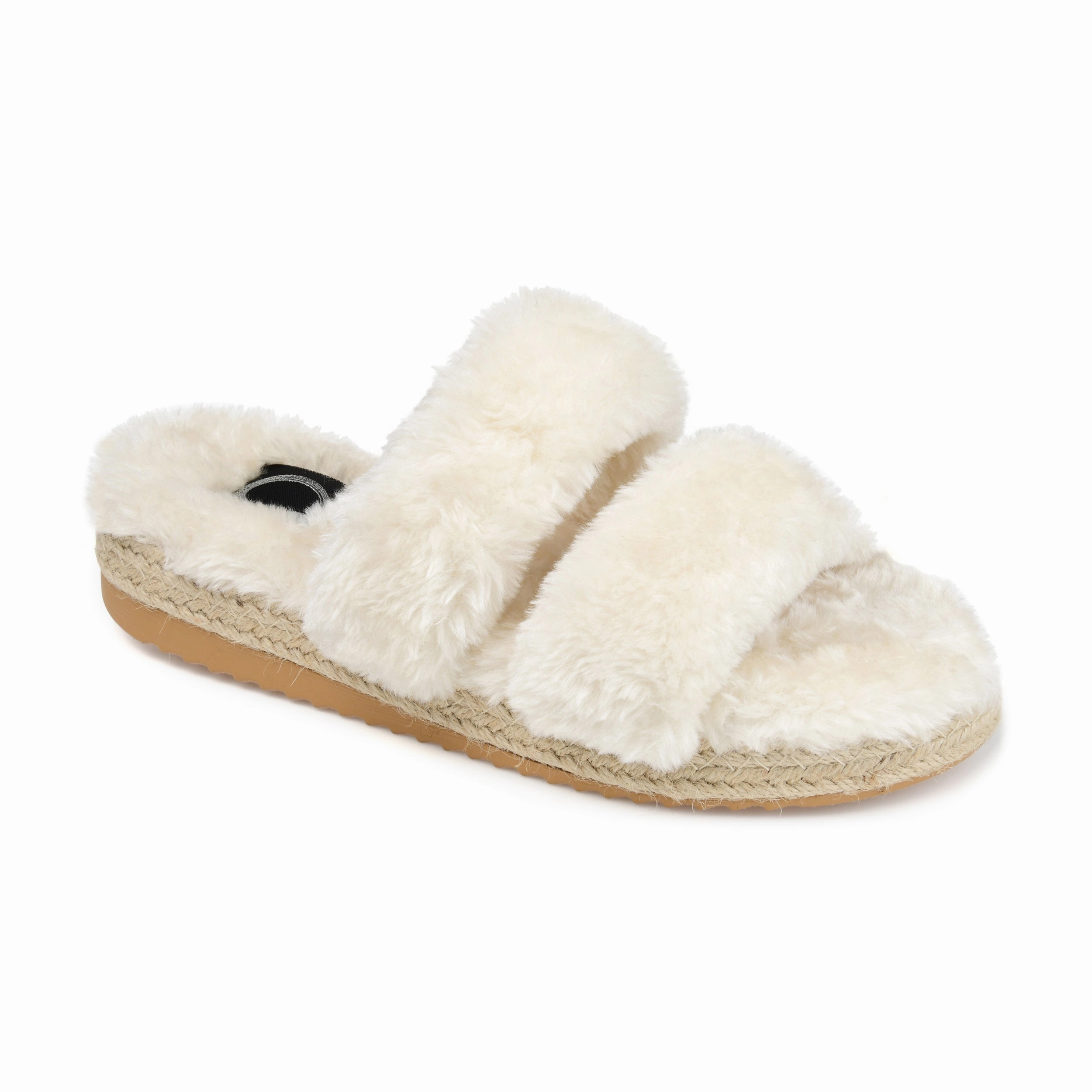 Journee Collection Women's Faux Fur Relaxx Slipper Relaxation Ready
