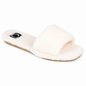 Journee Collection Women's Faux Fur Sunlight Slipper Easy Slip Fit Comfortable Movement