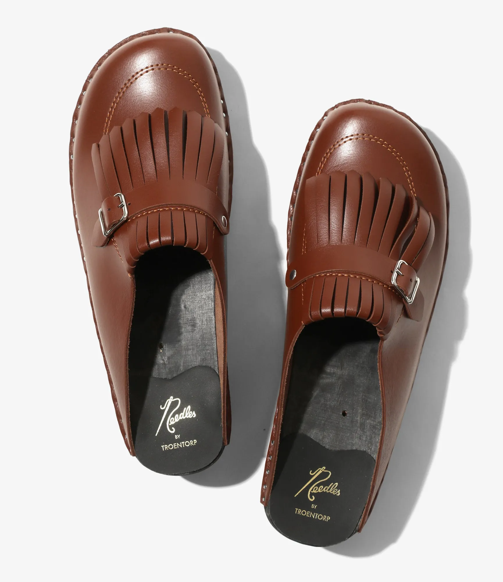 Kilt & Strap 'Monet' Clog ?C Brown Leather Vegan Material Options