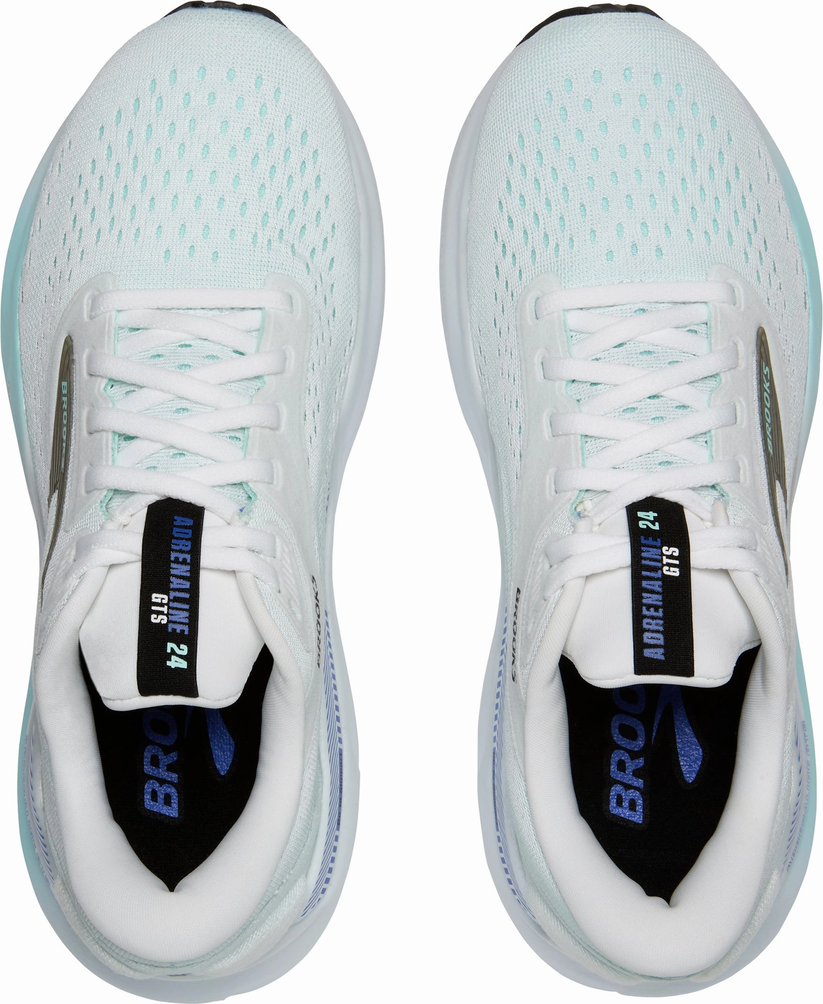 Brooks Adrenaline GTS 24 Womens Running Shoes - White Gym Performance Breathable Support