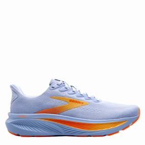 Brooks Women's Ghost 17 Running Shoes in Blue Heron/White/Orange AW25 Color Variety gravel biking shoes