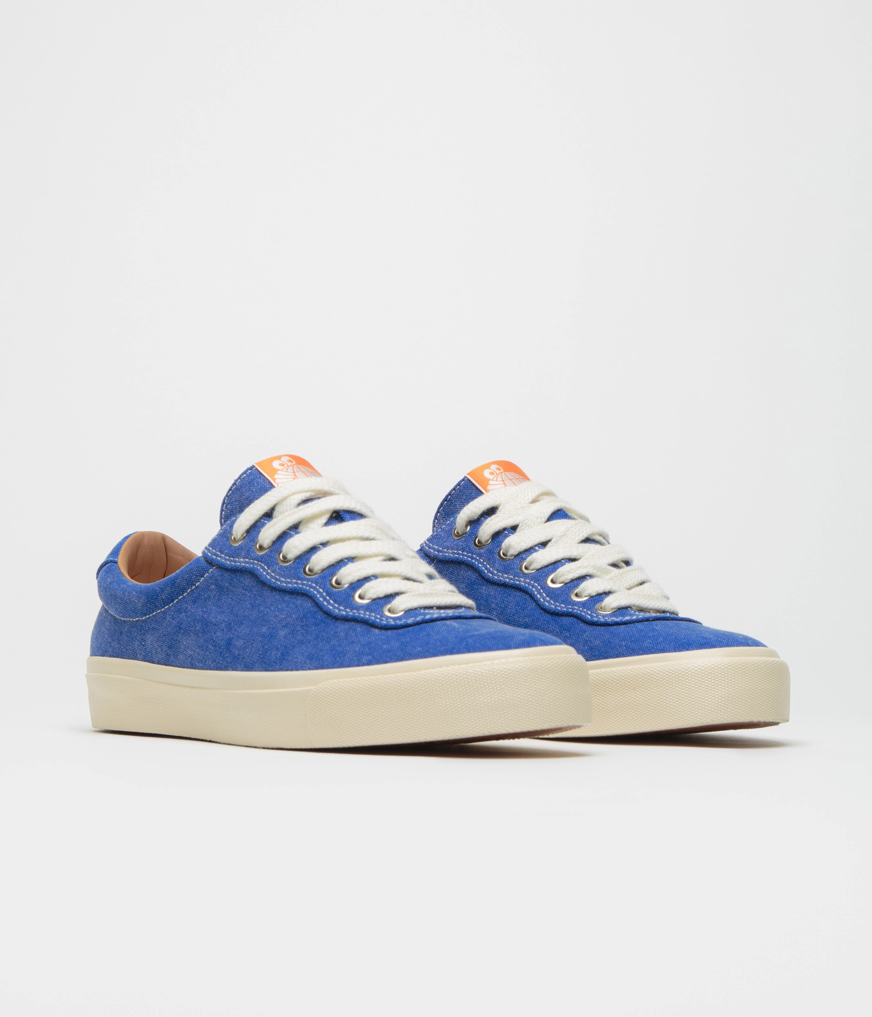 Last Resort AB VM001 Canvas Shoes - Washed Royal Blue / White Elastic Comfort