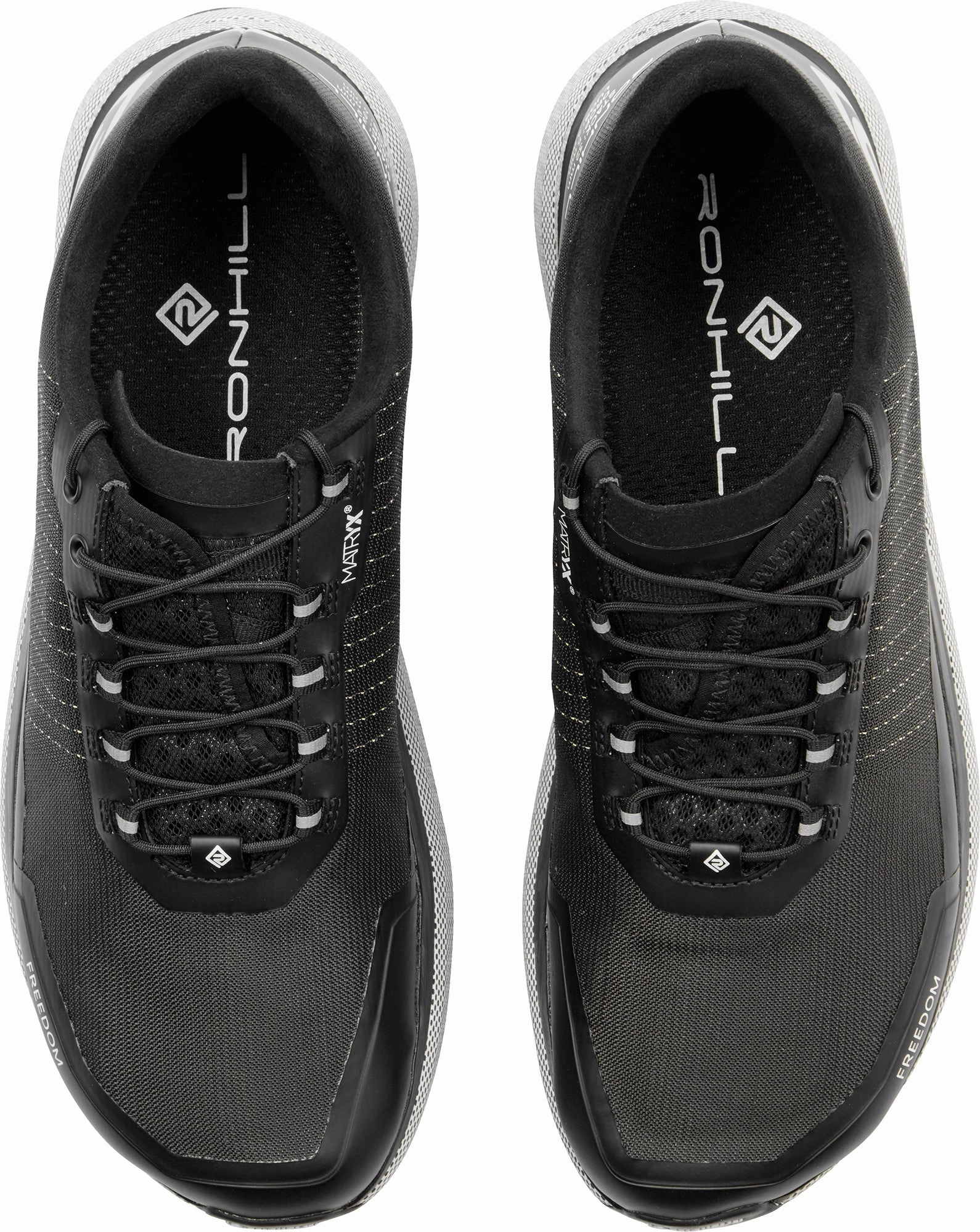 Ronhill Freedom Mens Trail Running Shoes - Black Stable Base Platform on - road running shoe proficiency