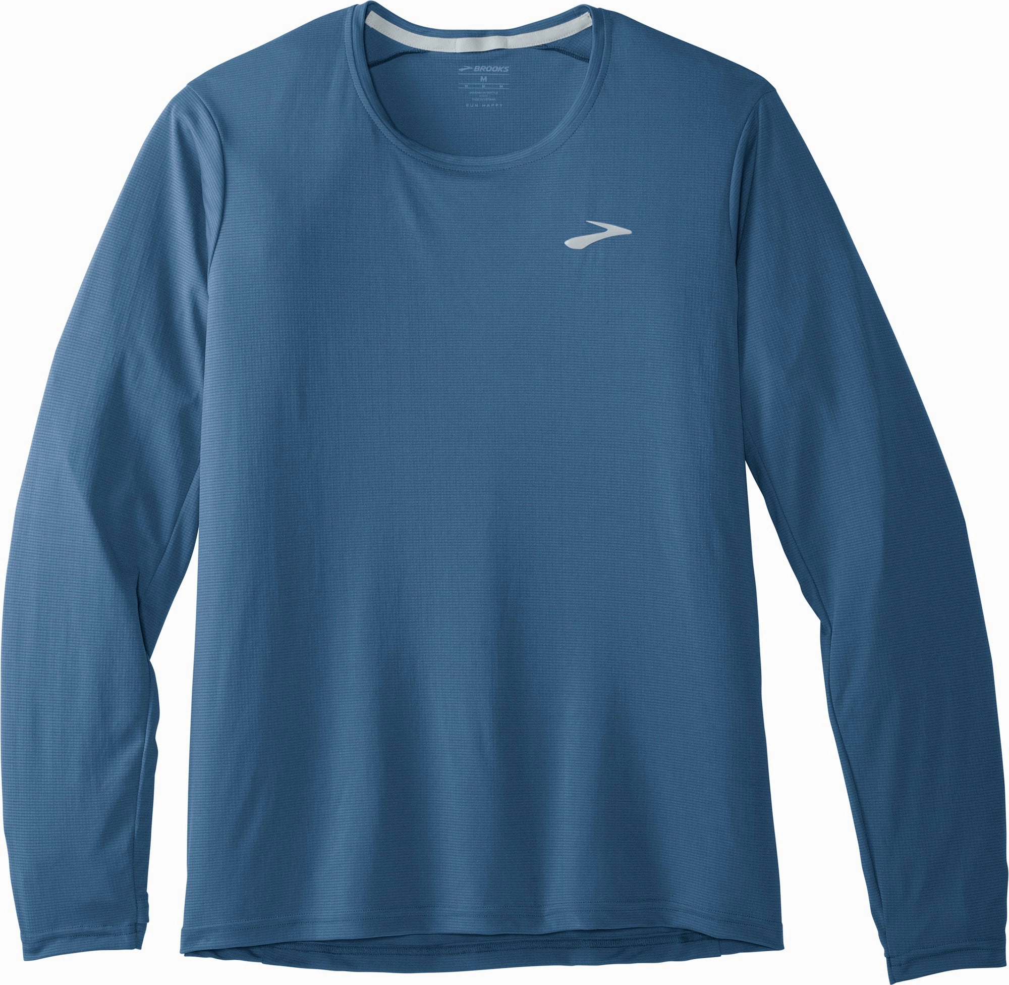 Lightweight Yarn Composition Brooks Atomsphere Long Sleeve Mens Running Top - Blue