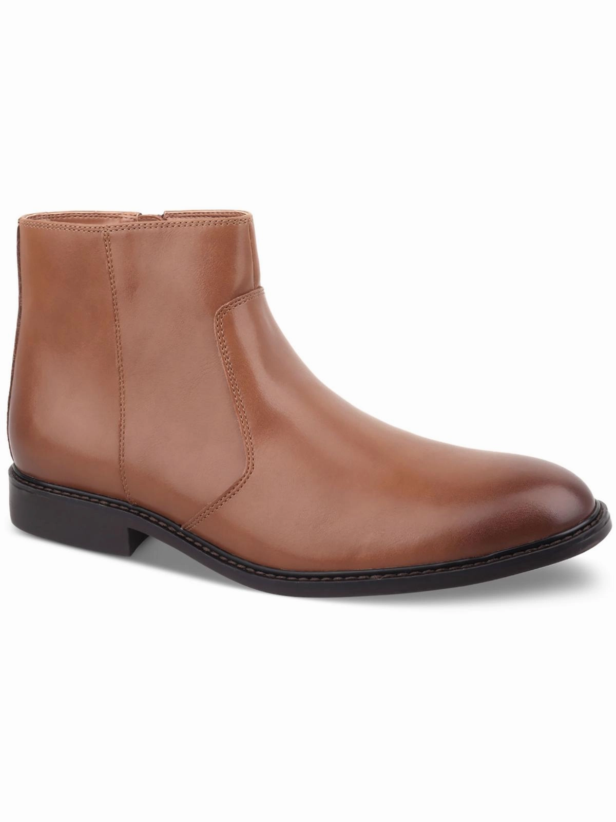 LIAM Mens Faux Leather Side Zipper Chelsea Boots Sporty Look