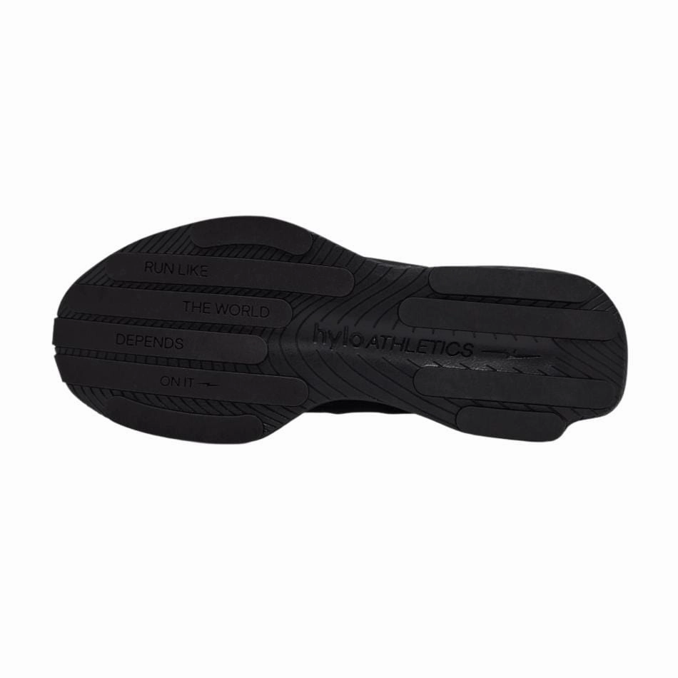Hylo Unisex Impact Running Shoe in Triple Black Pressure Relief Design running in a dance studio shoes