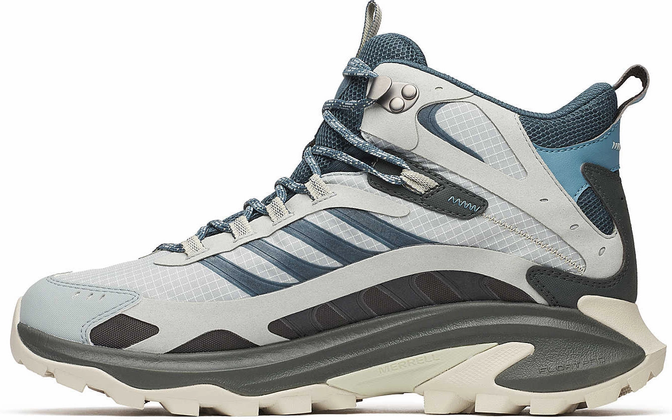 Full Coverage Merrell Moab Speed 2 Mid GORE-TEX Mens Walking Boots - Grey