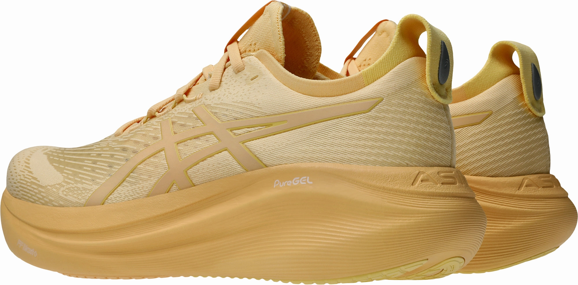 Asics Gel Nimbus 27 Lite-Show Mens Running Shoes - Orange Lightweight Cage Quick   Drying Material