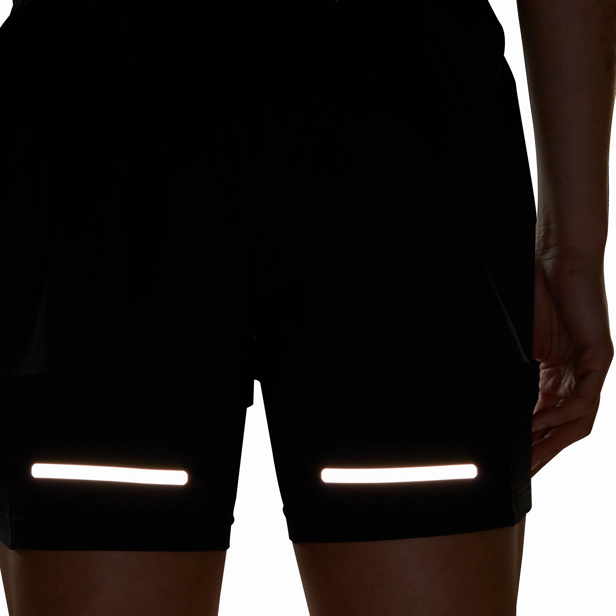 adidas Ultimate 2 In 1 Womens Running Shorts - Black Easy Layering