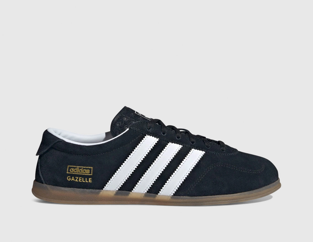 adidas Originals Women's Gazelle Lo Pro Core Black / Cloud White - Gum sports - brand shoes Cross Ventilation Channels
