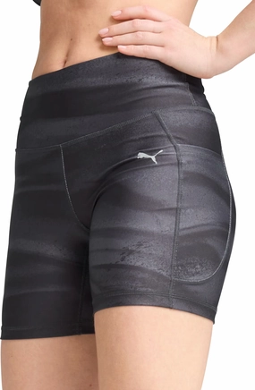 Effortless Motion Chill Vibe Puma Velocity 5 Inch Womens Short Running Tights - Black