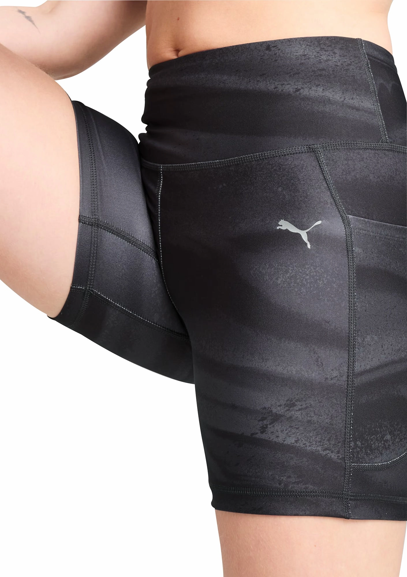 Puma Velocity 5 Inch Womens Short Running Tights - Black Stay Flexible