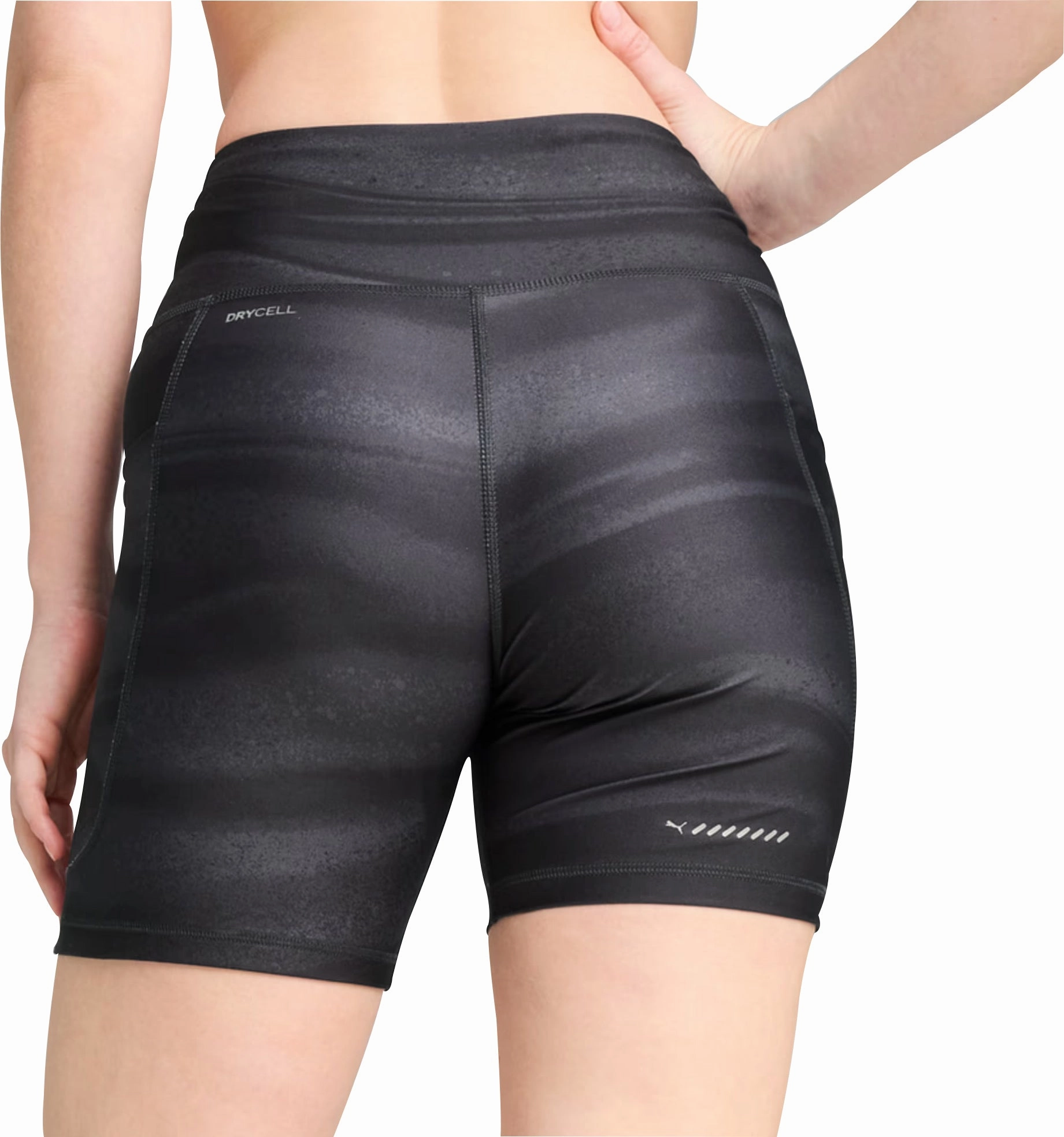 Puma Velocity 5 Inch Womens Short Running Tights - Black skateboarding outfit cyclists
