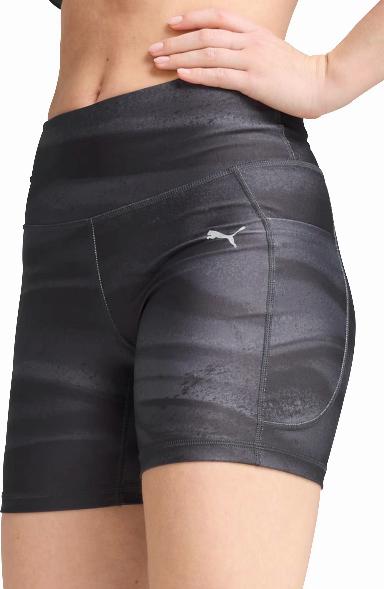 Effortless Motion Chill Vibe Puma Velocity 5 Inch Womens Short Running Tights - Black