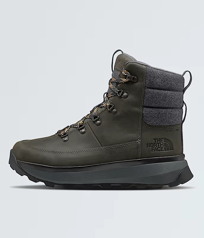 The North Face Bergen NF0A8A9M Men's US 8 Green Leather Waterproof Boots KHD1796 Water resistant upper