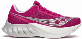Saucony Endorphin Pro 4 Womens Running Shoes - Pink Aero Ventilation all - weather