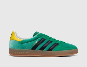 adidas Originals Gazelle Indoor Green / Black - Gum - size? exclusive running in the snow