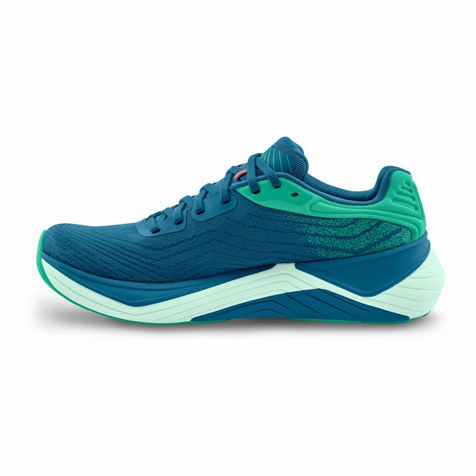 fast - paced shoes mesh upper breathability Topo Women's Ultrafly 5 Running Shoes Blue/Aqua AW24