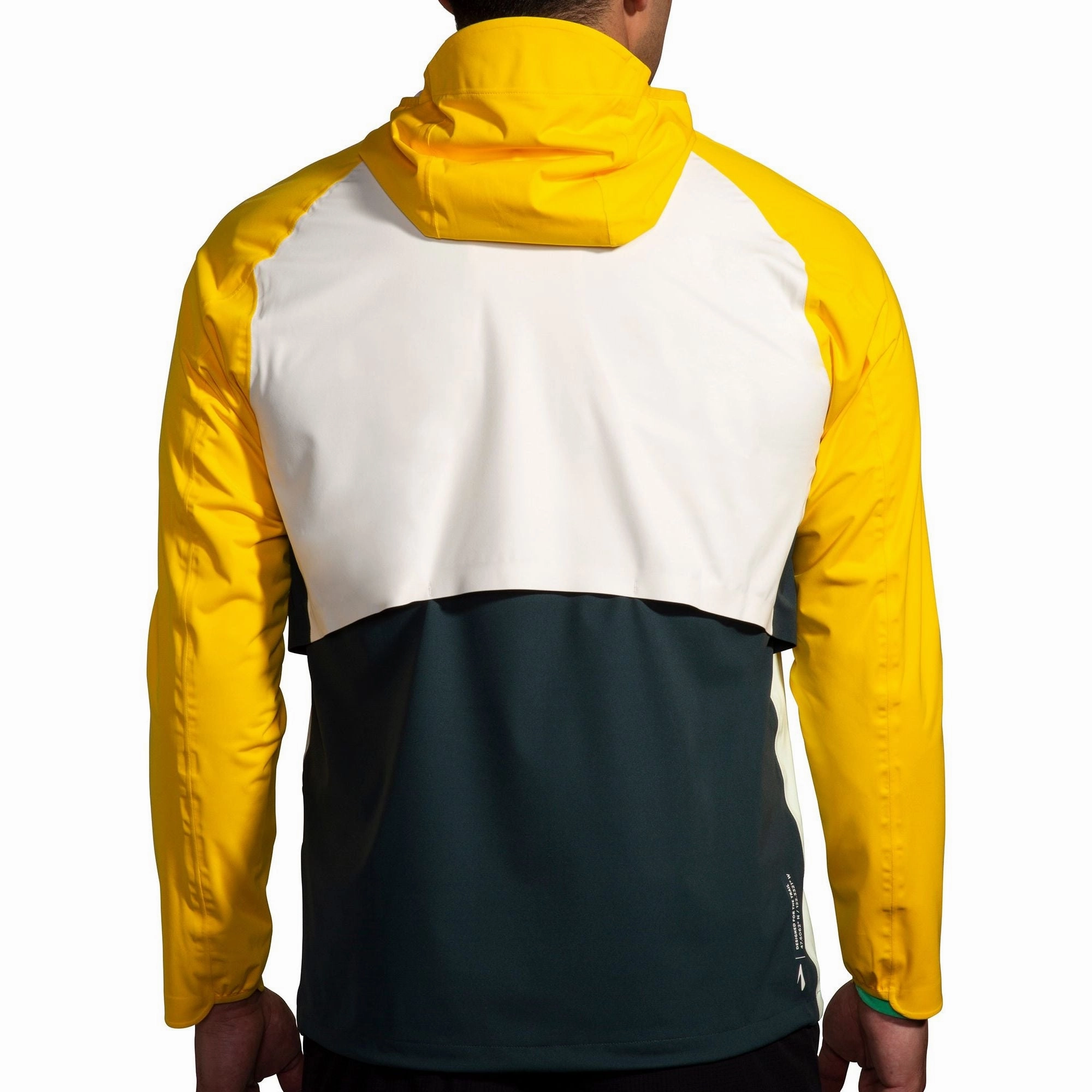 Brooks High Point Waterproof Mens Running Jacket - Yellow Fashion Finish
