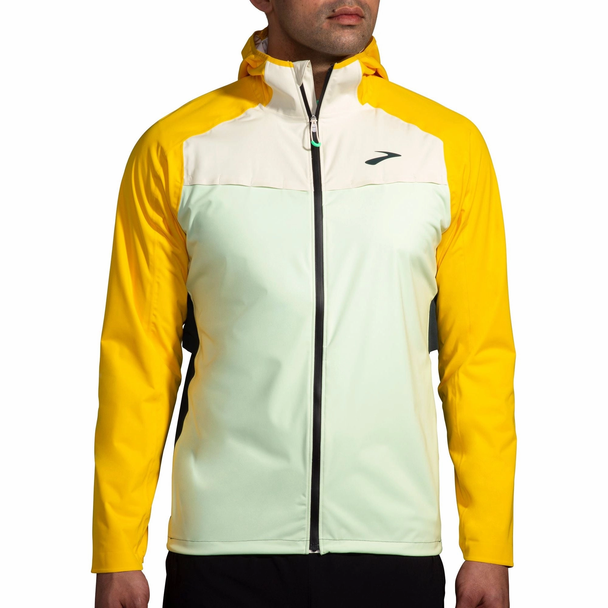 Brooks High Point Waterproof Mens Running Jacket - Yellow Souvenir
