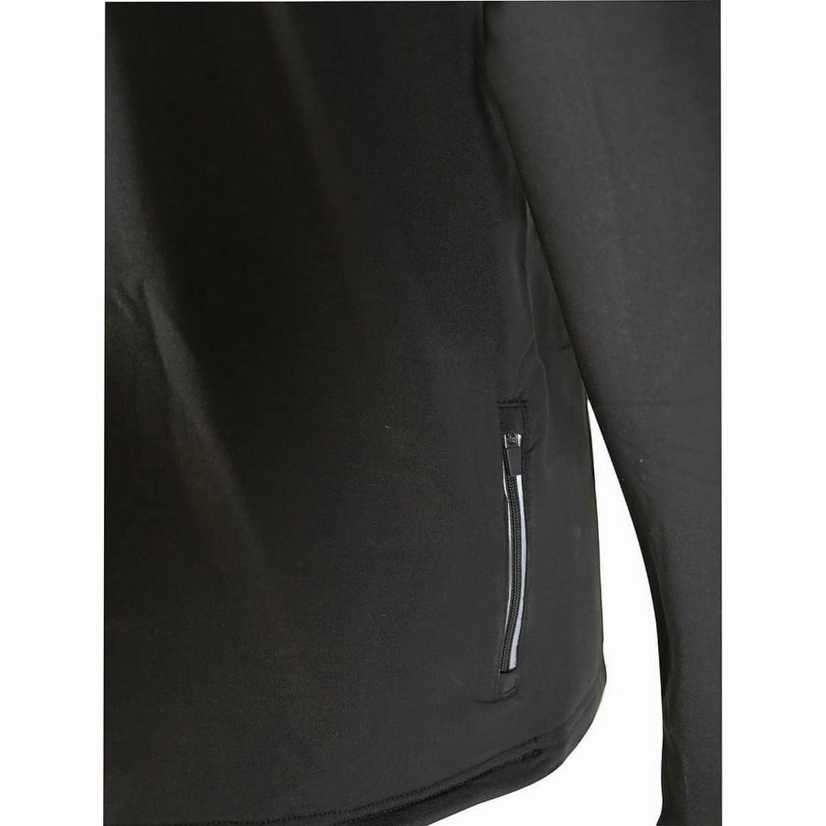 More Mile Alaska Half Zip Long Sleeve Mens Running Top - Black Designer Tailored