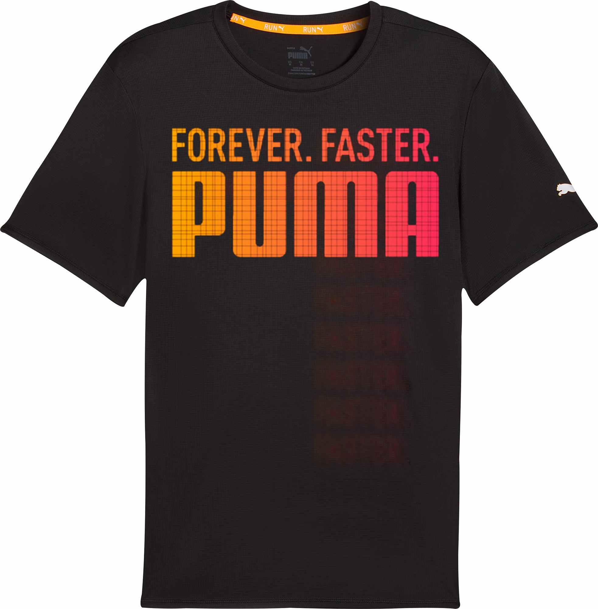 Holiday Outfit Puma Favourite Forever Faster Short Sleeve Mens Running Top - Black