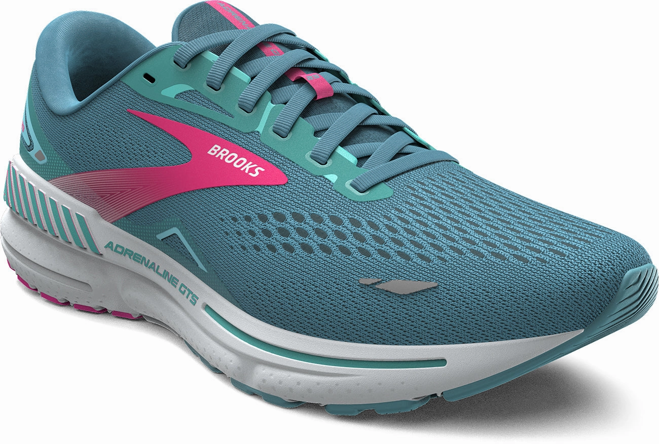 Office Casual Brooks Adrenaline GTS 23 Womens Running Shoes - Blue