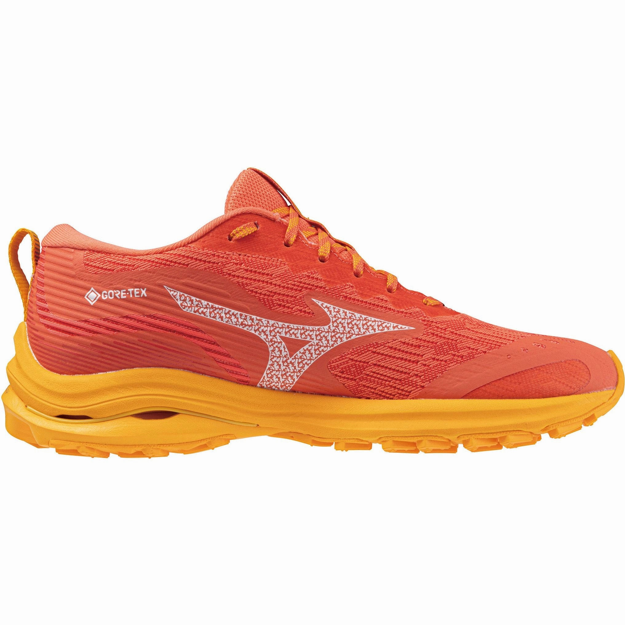 Mizuno Wave Rider GORE-TEX Womens Running Shoes - Orange Sunny Weather Running air - filled shoes