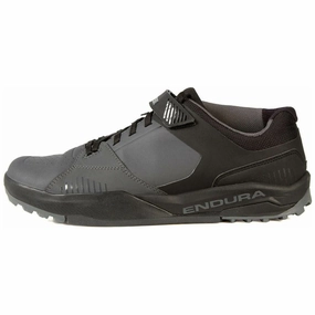 Endura MT500 Burner Flat Mens MTB Cycling Shoes - Black Impact Diffusing Heel Stylish Stripes