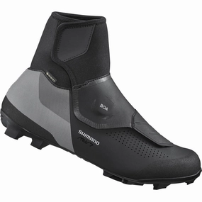 Urban Essential Stretchy sole Shimano MW702 GORE-TEX Mens MTB Cycling Boots - Black