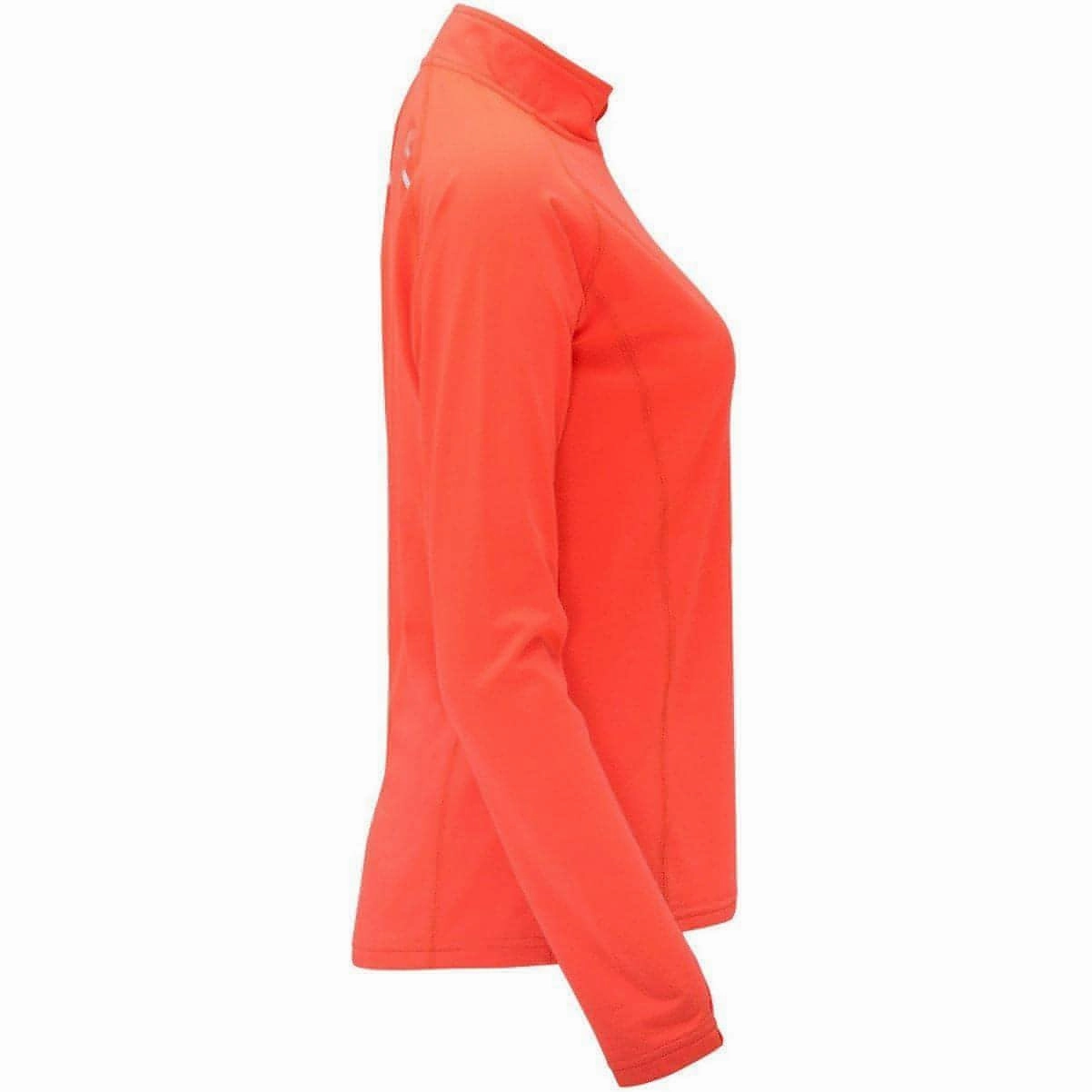 More Mile Vivid Half Zip Long Sleeve Womens Running Top - Orange briefcase