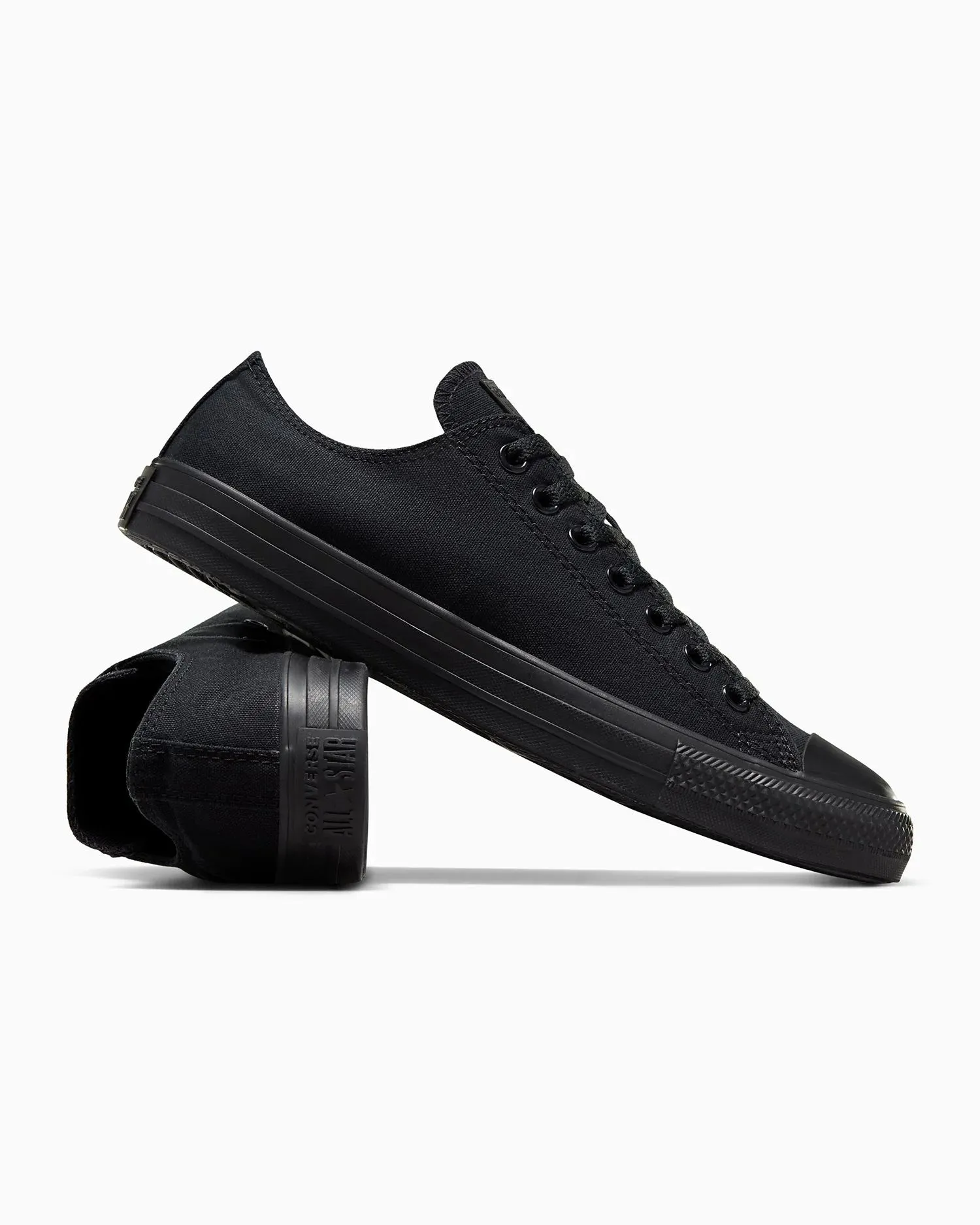 Train Hike Slip On Silhouette Converse Men's Chuck Taylor All Star Low Top Triple Black Shoe