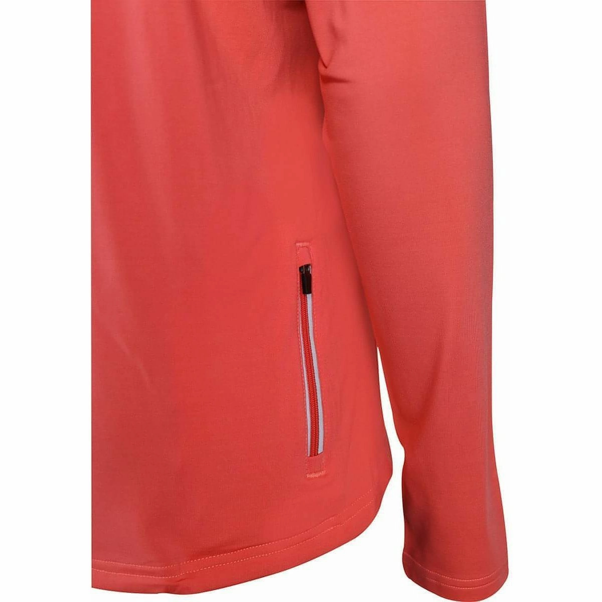 More Mile Vancouver Half Zip Long Sleeve Womens Running Top - Pink Machine Washable Construction