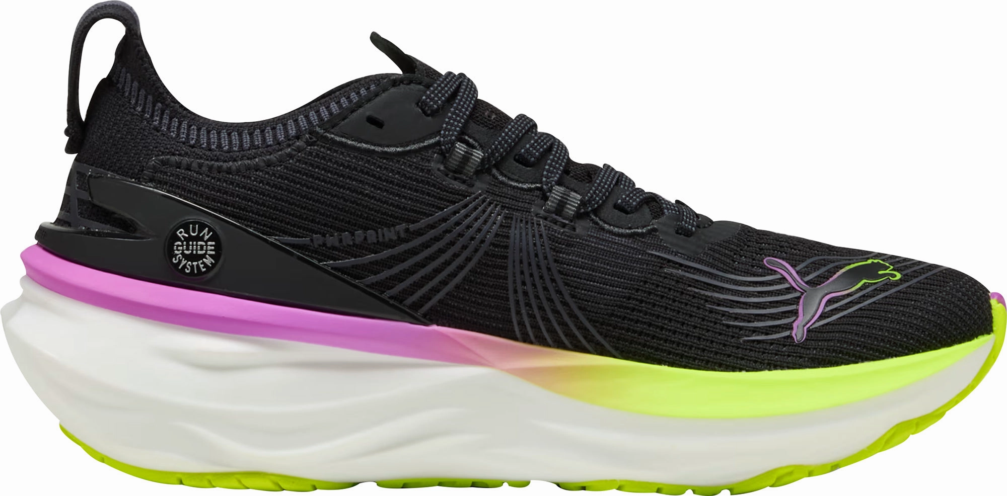 Puma ForeverRun Nitro 2 Womens Running Shoes - Black Reinforced toe