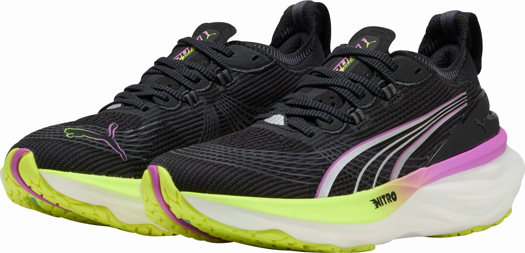 Puma ForeverRun Nitro 2 Womens Running Shoes - Black Flex Comfort